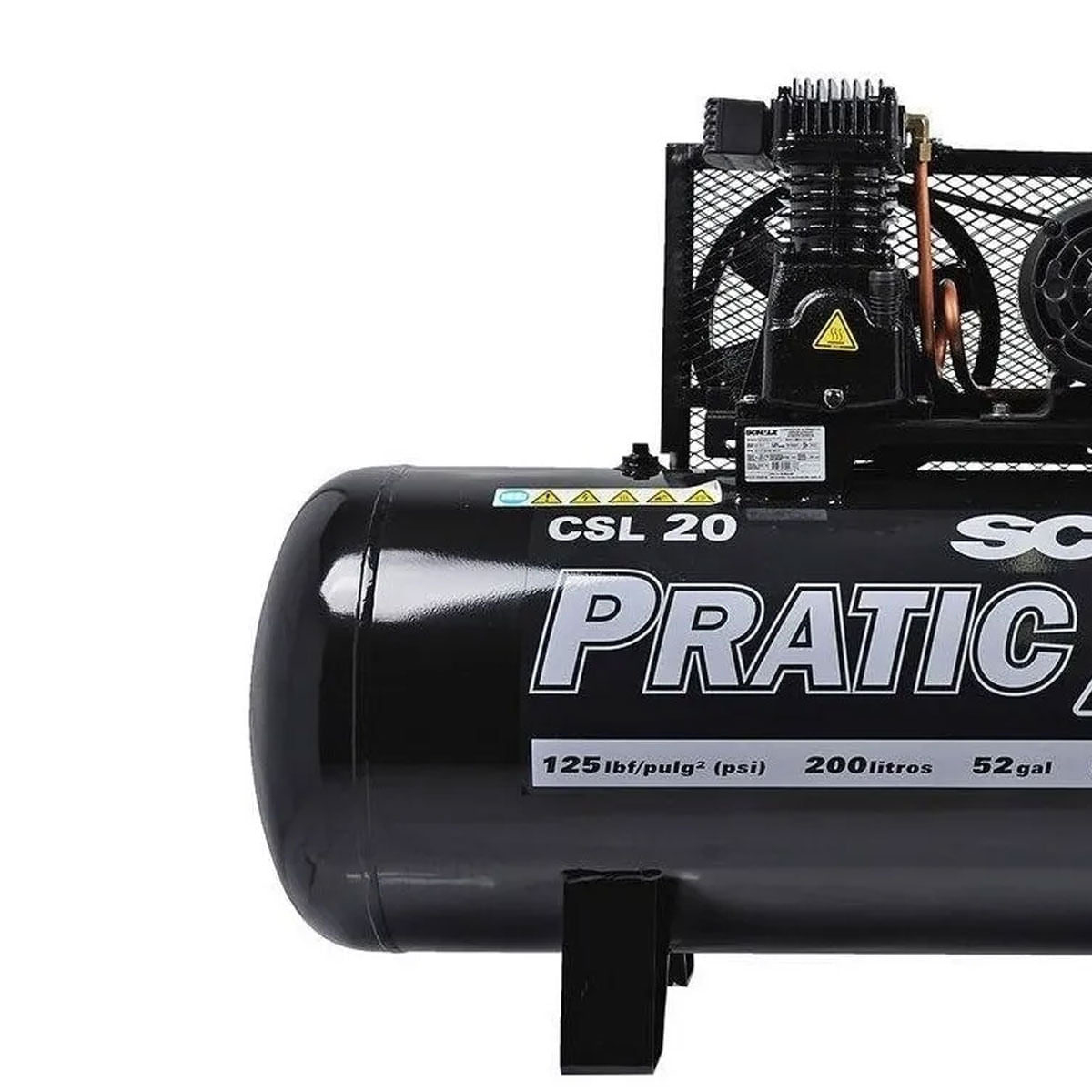 Compressor de Ar CSL-20/200 Pratic Air Trifasico 380v Schulz