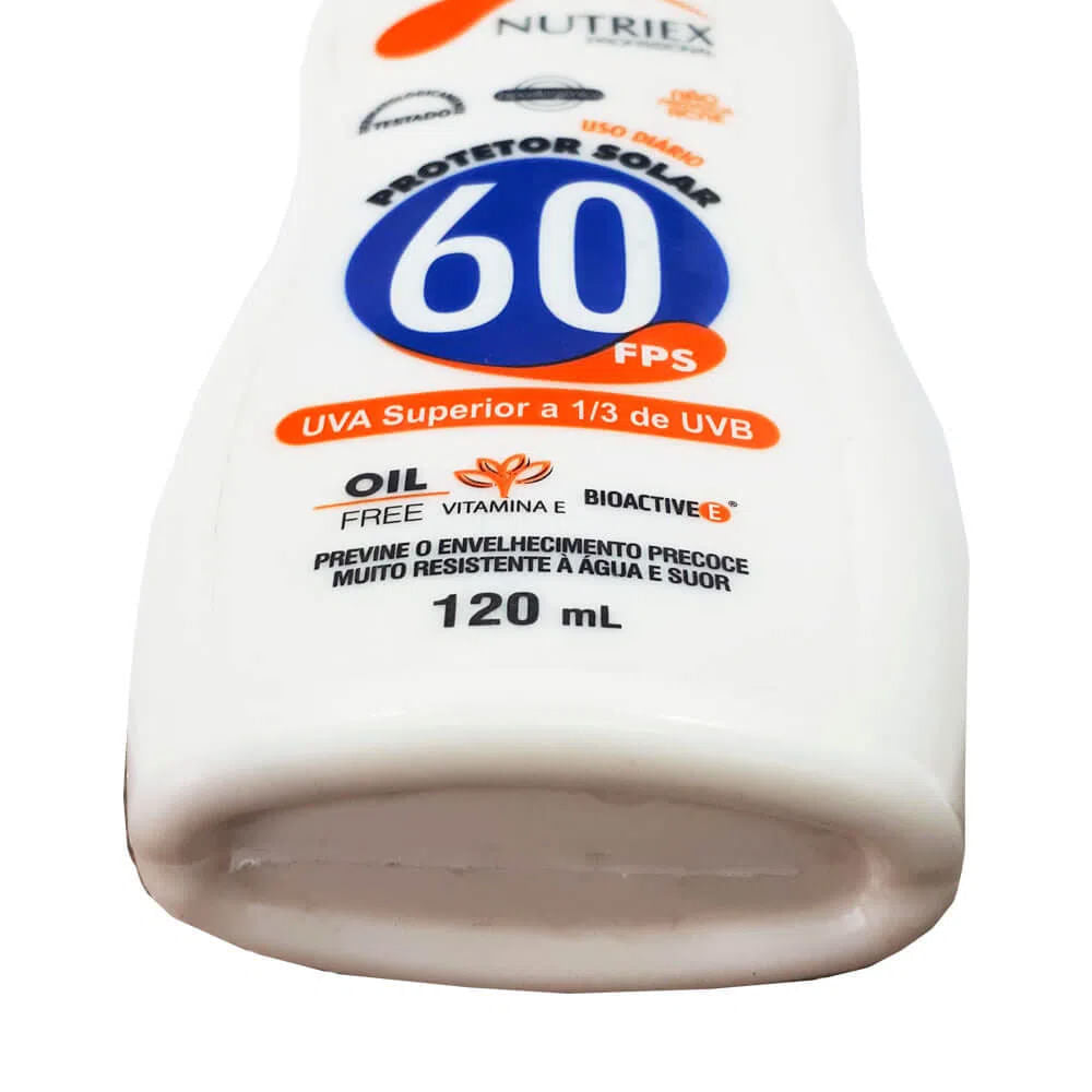 Protetor Solar 120ML 1/3 UVA FPS 60 Nutriex