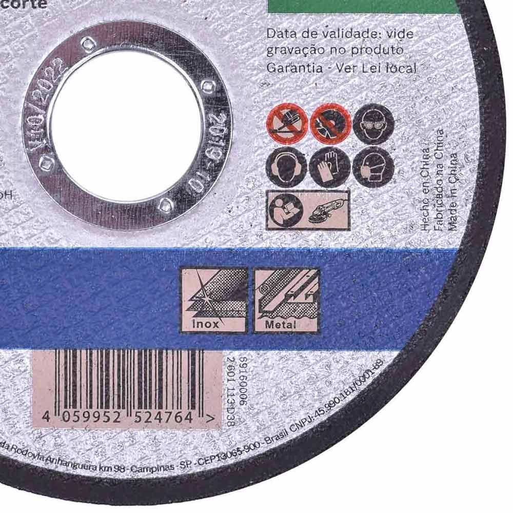 Disco de Corte 4.1/2' A60TBF Metal Inox Bosch