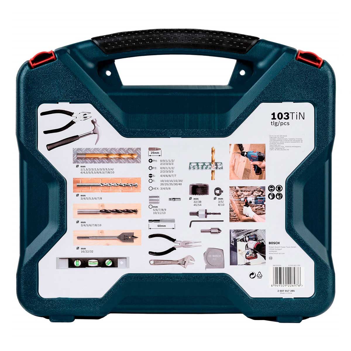 Kit Ferramentas X-Line Com 103 Pçs Titanio Bosch