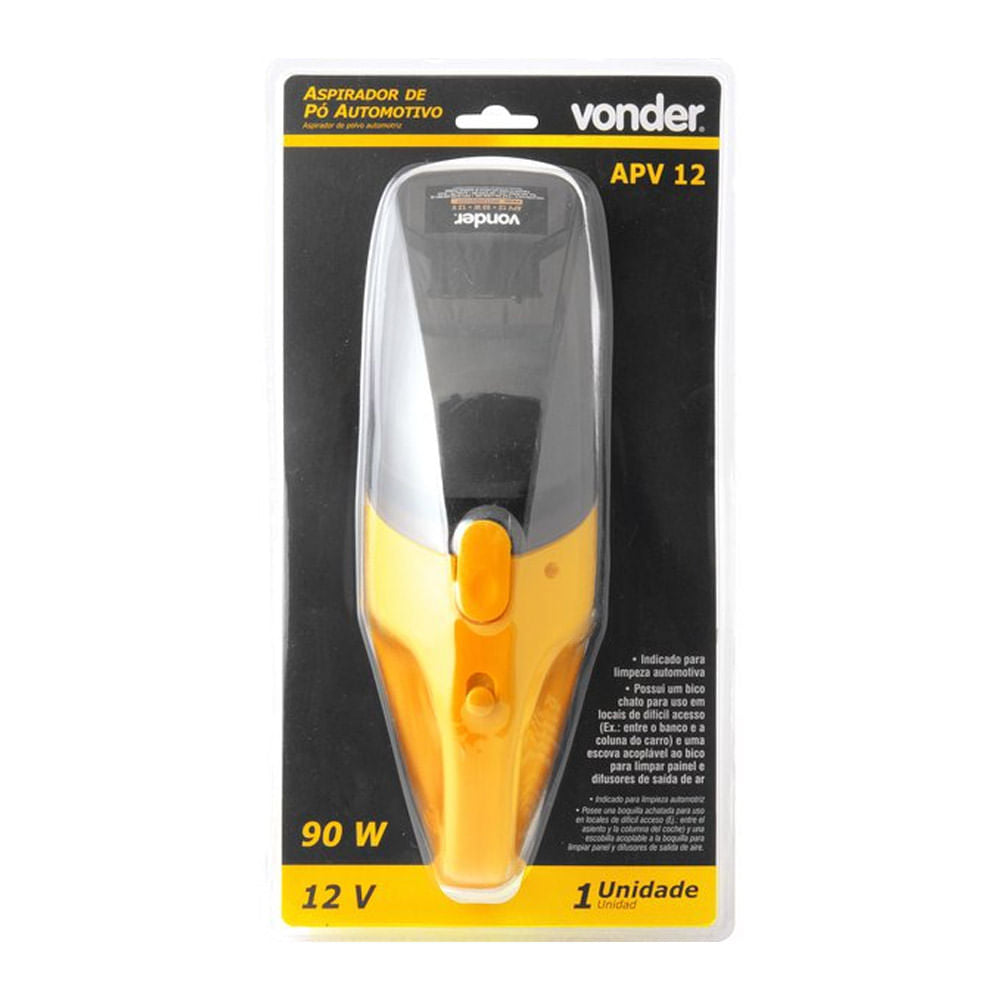 Aspirador de Pó p/autos 90w 12v APV12 Vonder