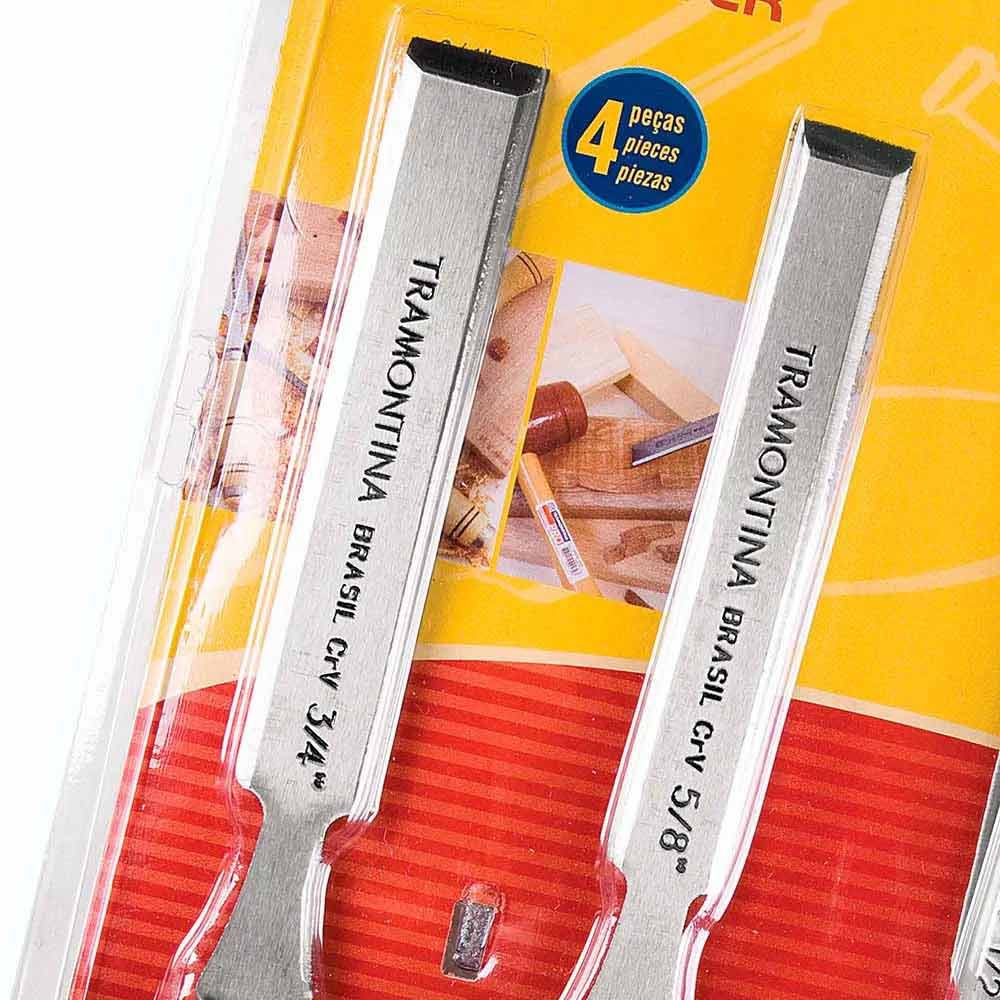 Formão Jogo 4pcs Tramontina