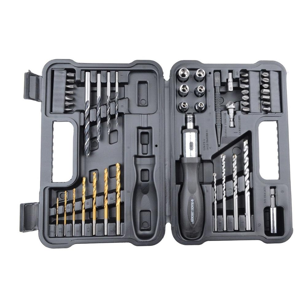 Kit Acessorios Parafusadeira 47pçs Black and Decker
