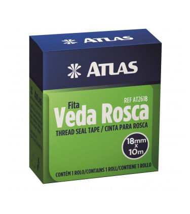 Fita Veda Rosca 12mmX10m Atlas