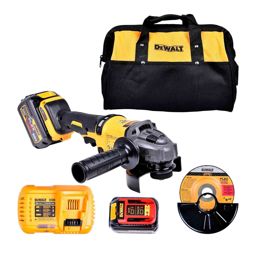 Esmerilhadeira Angular Bateria 125mm Flexvolt Dewalt