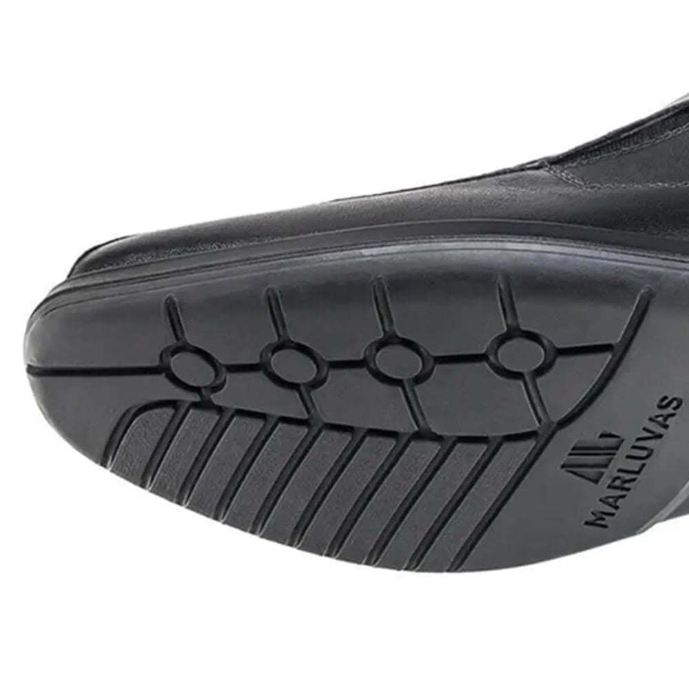 Sapato Social em Elástico PU N43 Preto ca41864 MARLUVAS