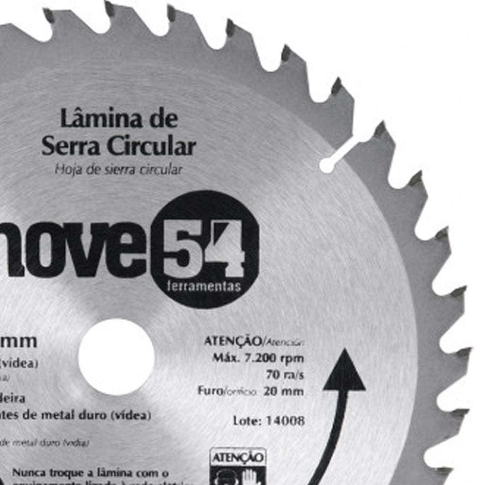 Serra Circular Widia 185mm 36 Dentes Nove54