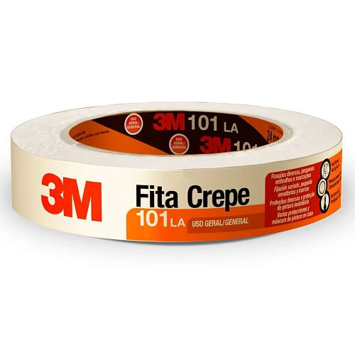Fita Crepe 18mm x 50m 101 Uso Geral - 3M