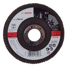 Disco Flap 115mm G-120 4.1/2" Topo Curvado Metal Bosch