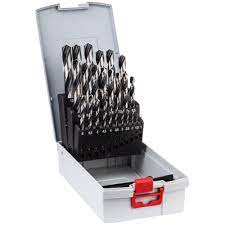 Jogo Broca Com 25 Peças Aço Rápido 1,00 a 13,00mm Hss Bosch