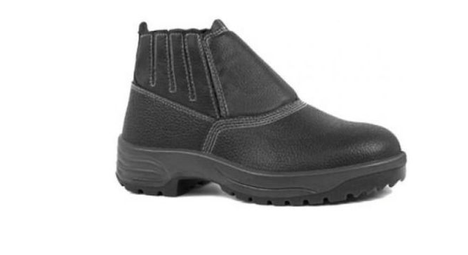 Bota Couro Bico Plástico Com Elástico Usafe N°37 Bracol