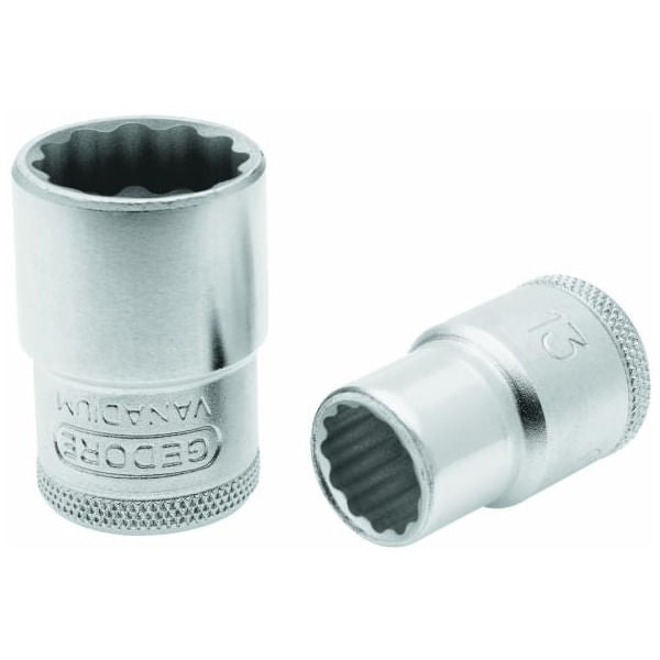 Soquete Estriado 1/2" P 044-11/16" D19 Gedore