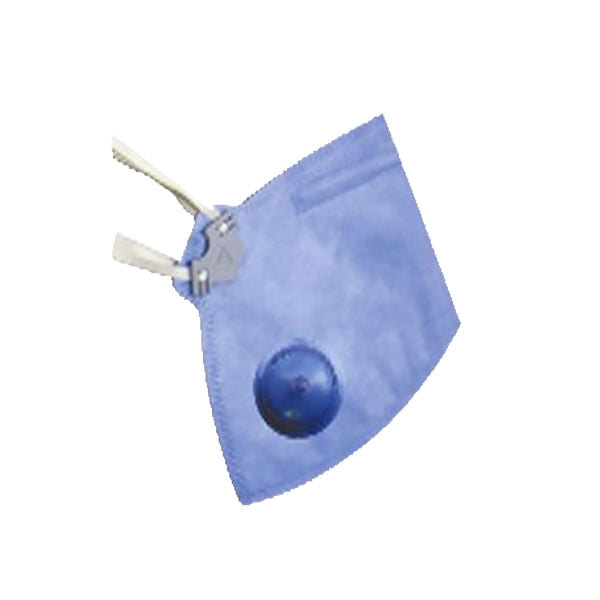 Máscara Descartável Dobrável M Face PFF- 2 Com Valvula Azul Safety