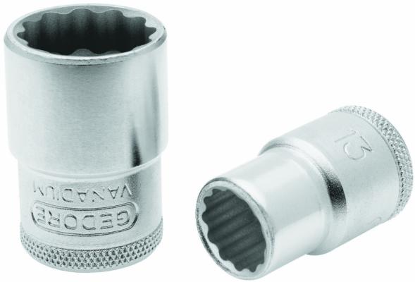 Soquete Estriado 1/2" P 032-1/2" D19 Gedore