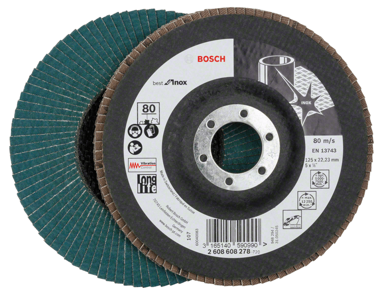 Disco Flap 125mm G-080 Reto Inox Bosch
