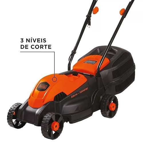 Máquina de Corta Grama Black Decker  Manual 32CM 1200W Com Coletor