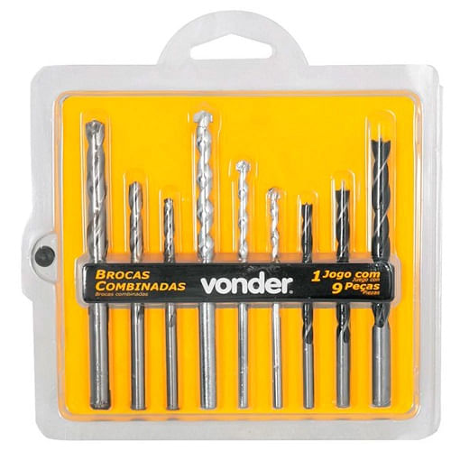 Furadeira + Esmerilhadeira 4.1/2" Com Jogo de Brocas /Disco Vonder