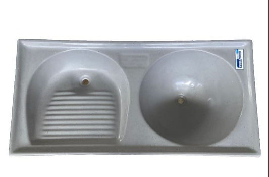 Pia Tanque Fibra Durafibra 1,20X0,50 Delta Cinza
