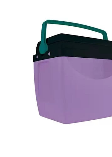 Caixa Termica Mor 26L Lilas Com Verde 25108179
