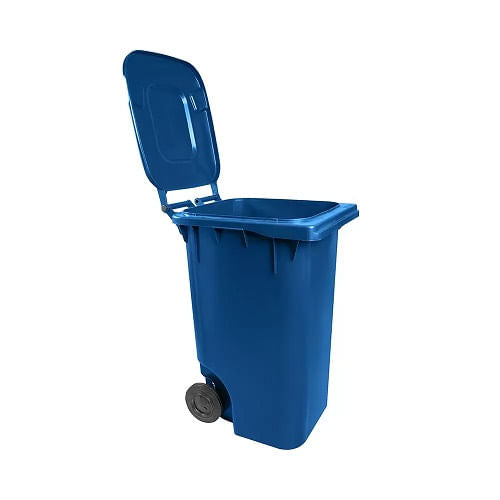 Lixeira Plástica Superpro 240L Azul Com/2Rodas 9359AZ