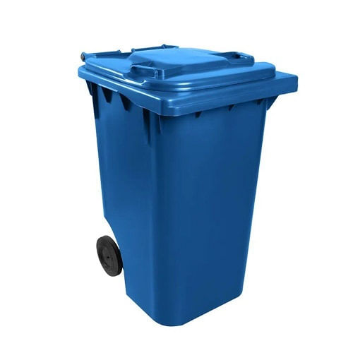 Lixeira Plástica Superpro 240L Azul Com/2Rodas 9359AZ