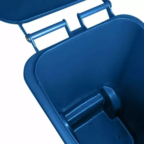 Lixeira Plástica Superpro 240L Azul Com/2Rodas 9359AZ