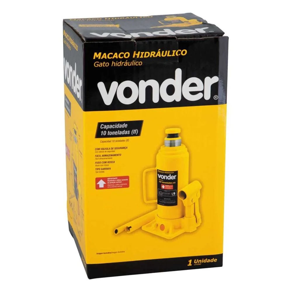 Macaco Garrafa Hidráulico 10,0 TON Vonder