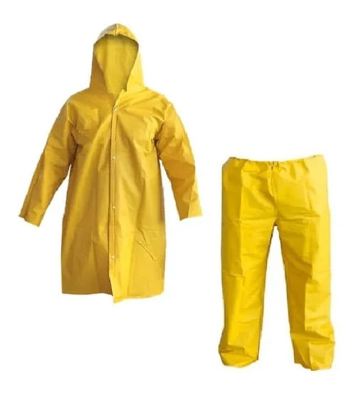 Conjunto Para Motoqueiro Plastcor  Pvc G Amarelo C/F