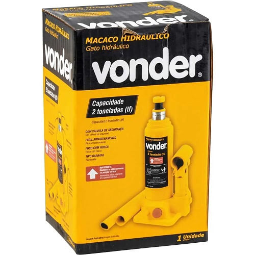 Macaco Garrafa Hidráulico 02,0 TON Vonder