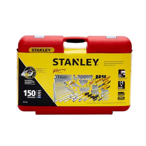 Jogo de Soquete Stanley 032 C/150Peças Mecanico Pro R99-150la