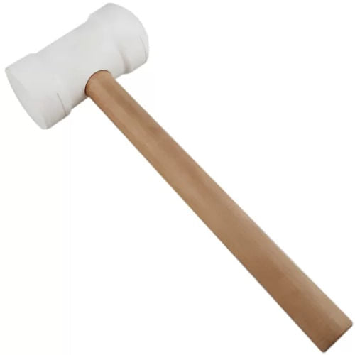 Martelo De Borracha 60mm Para Azulejista Branco Vonder