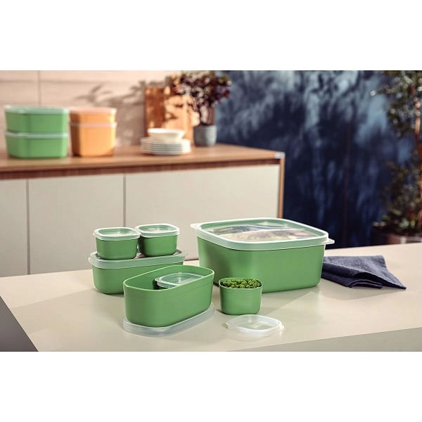 Pote Polipropileno Tramontina Jogo 7 Peças Verde Mixcolor
