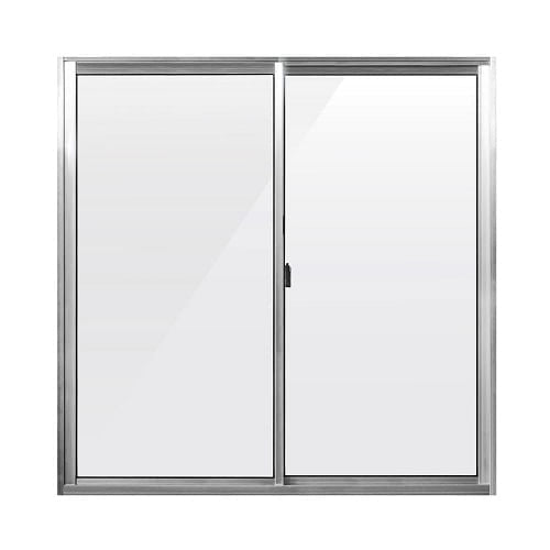 Janela Alumínio Correr Home Natural Vidro Liso 1,00X1,00CM 2FLS