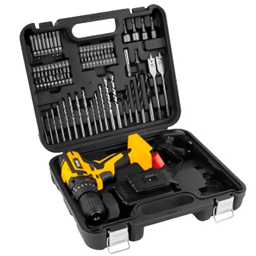 Parafusadeira Furadeira Impacto Bateria 3/8 12vMaleta Vonder
