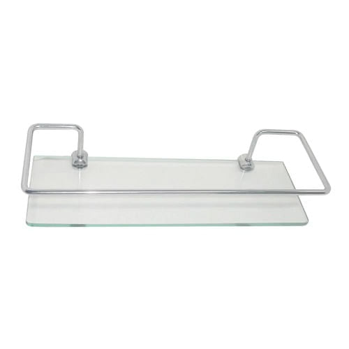 Porta Shampoo Mesano Reto Cromado Cristal 193