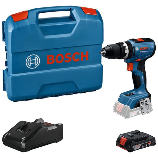 Parafusadeira Furadeira GSB 18V-65 á Bateria Bosch Com Maleta+Bateria