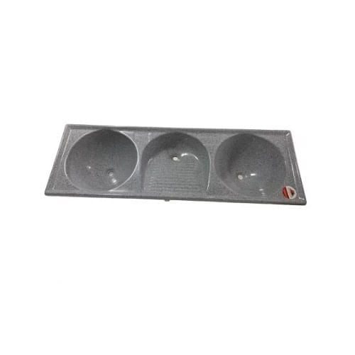 Tanque Fibra Durafibra 1,50X0,50 Triplo Cinza