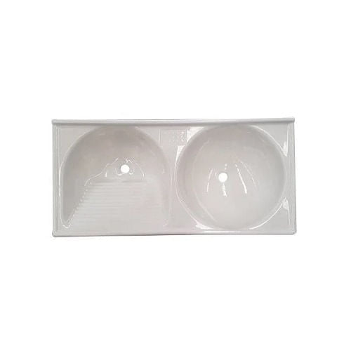 Pia/Tanque Fibra Delta 1,20X0,50 Branca Durafibra