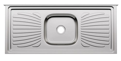 Pia Aço Inox Concreto 1,40 S/Furo AISI-430 Forminox