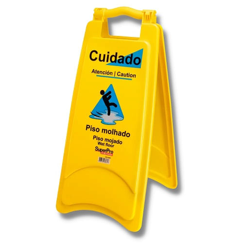 Placa Sinal Cavalete (PISO MOLHADO) Superpro