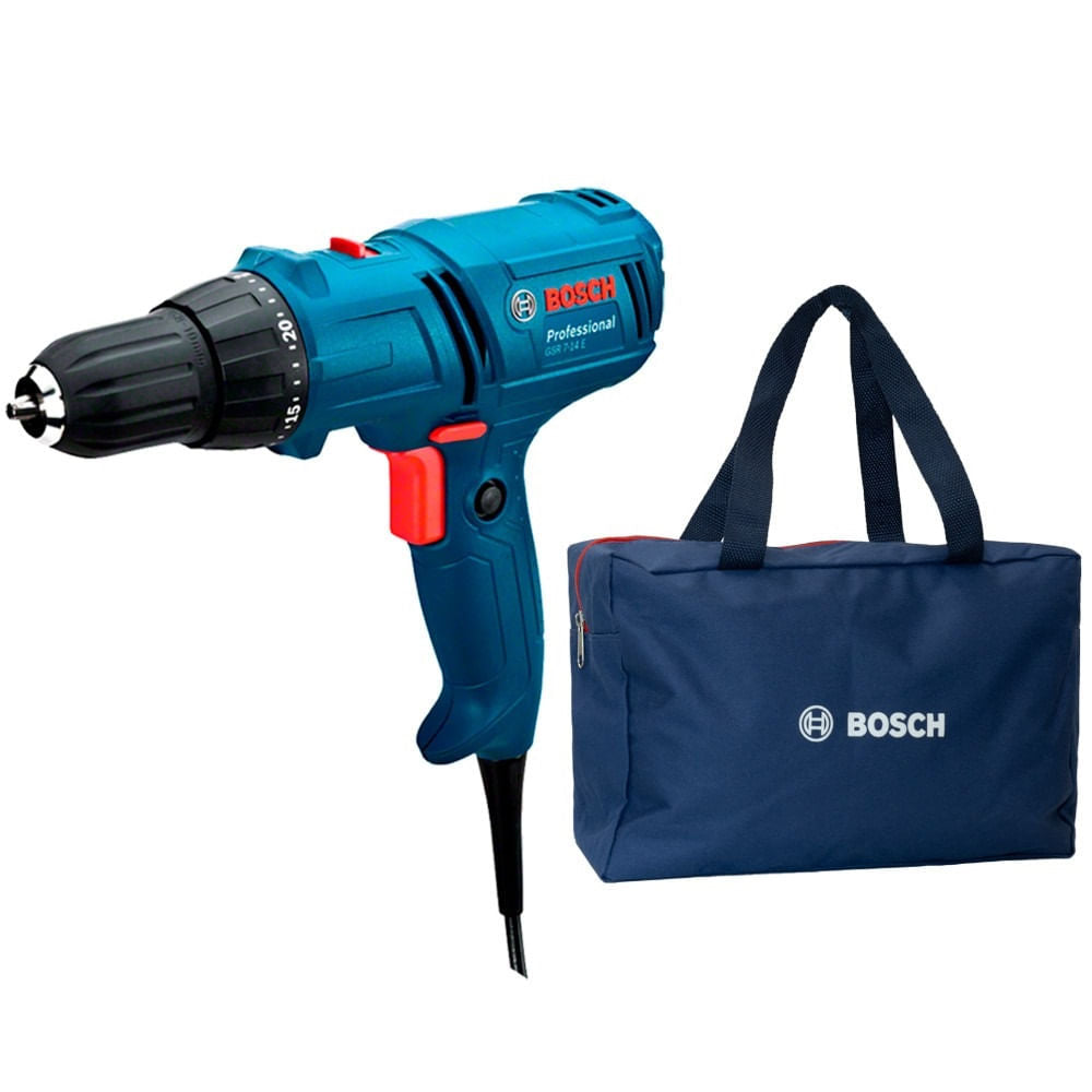 Parafusadeira Furadeira GSR 7-14 Elétrica 400W Com Bolsa Bosch