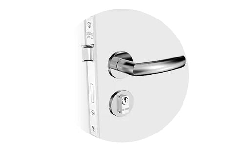 Fechadura Externa Reta 40x53 Jurere Inox SOPRANO METAIS