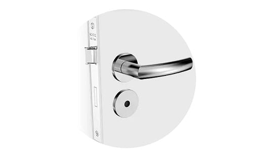 Fechadura Reta Banheiro 40x53 Jurere Inox SOPRANO METAIS