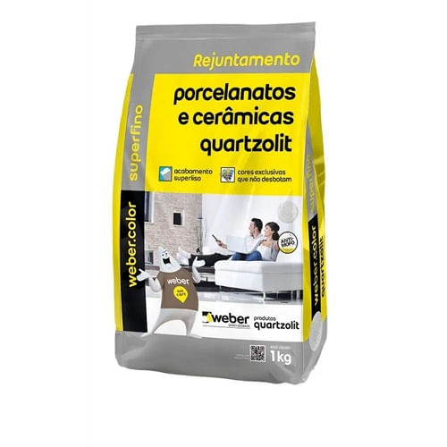 Rejunte Quartzolit 01KG Ceramica  Preto Grafite