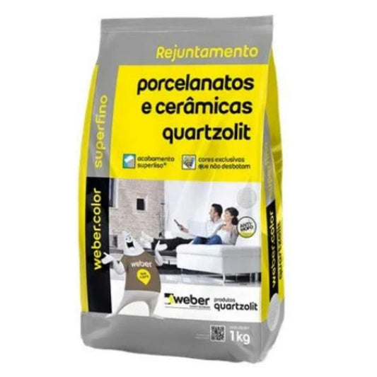 Rejunte 01KG Quartzolit  Porcelanato Branco
