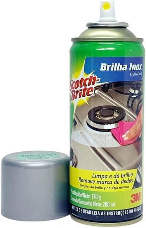 Limpador 3M Brilha Inox Scotch-Brite 200ml