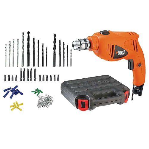 Furadeira Profissional Impacto 10mm 3/8 550W 50P Black Decker