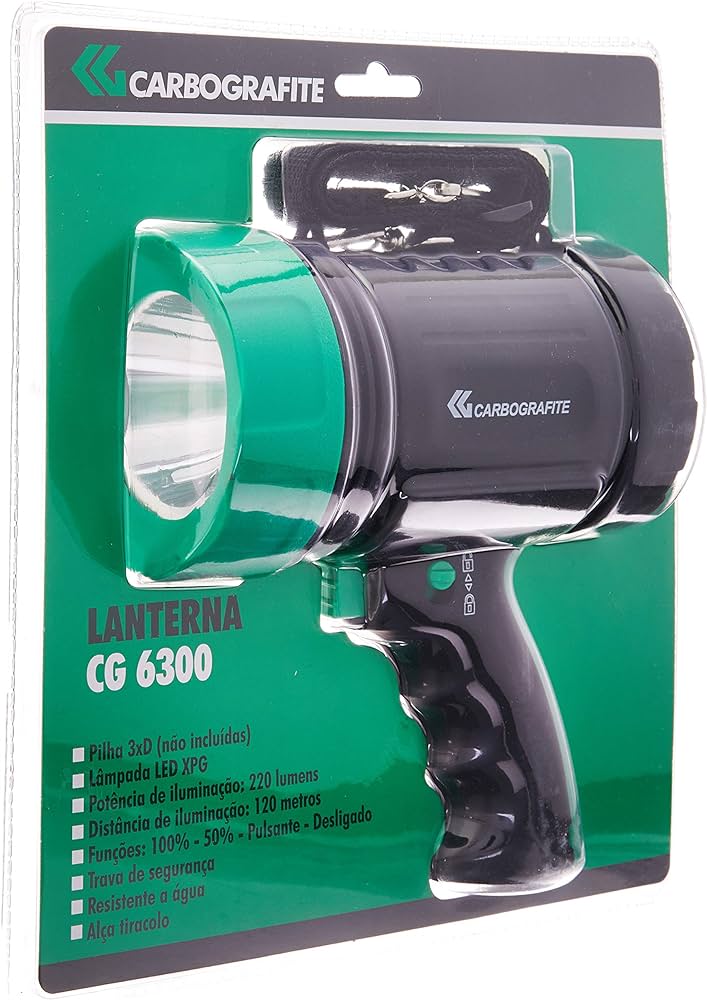 Lanterna Carbografite de Led  Flash Light CG6300