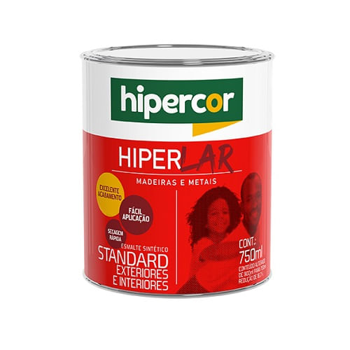 Tinta Esmalte Hiperlar 0750ML Branco Lar Hipercor