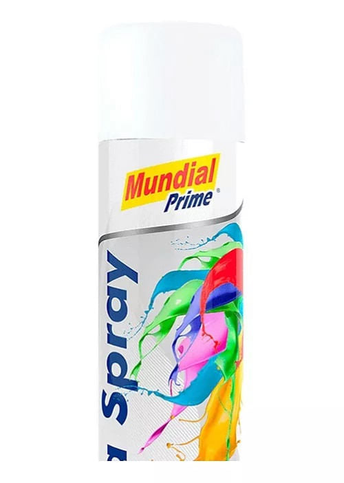 Tinta Spray 400ml Branco Brilhante Mund Prime